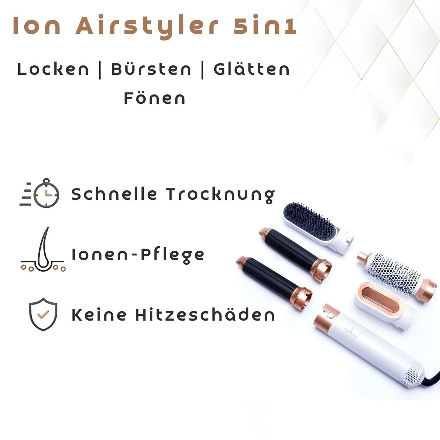 Ion-Airstyler 5 in 1 - Professionelles Styling für Deine Haare