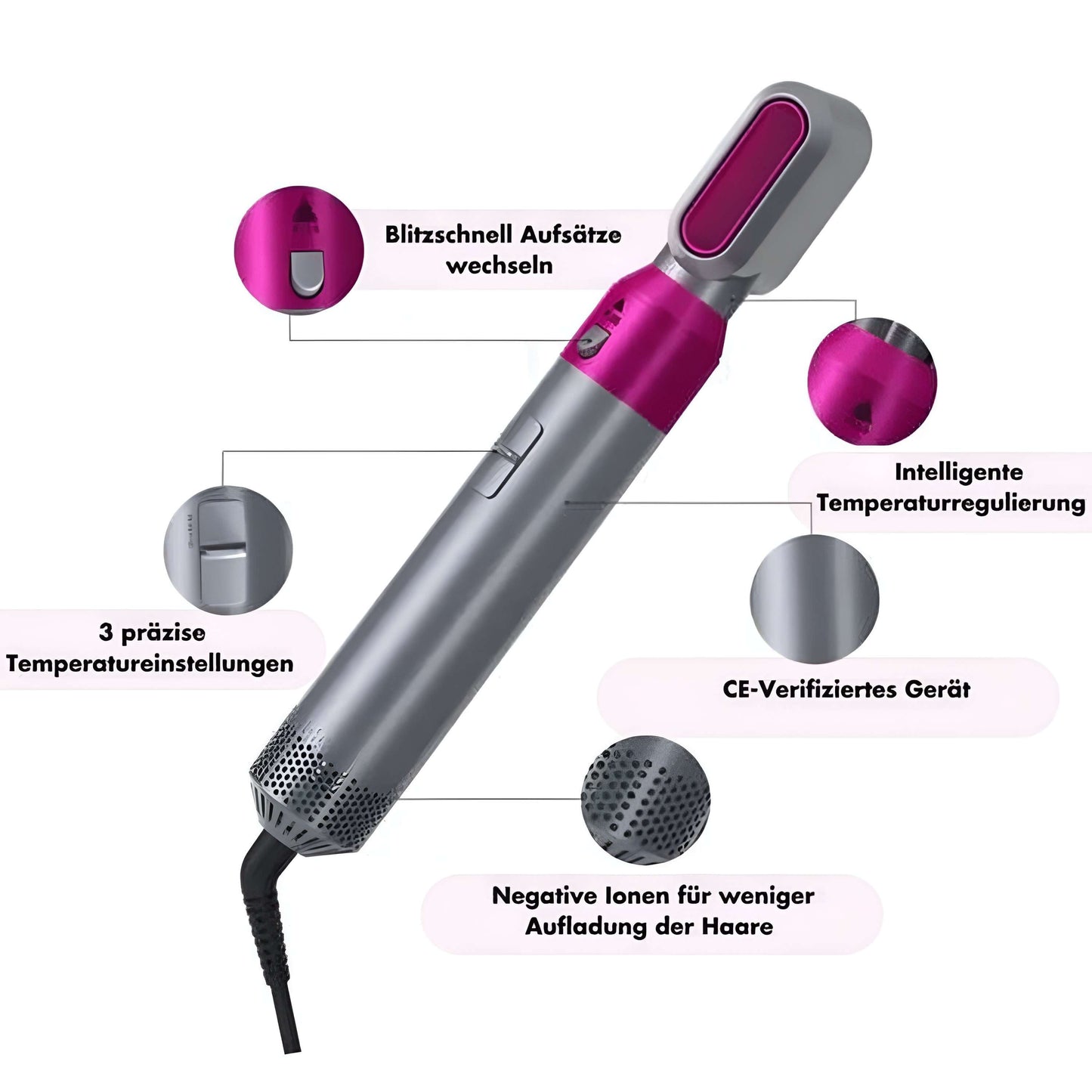 Ion-Airstyler 5 in 1 - Professionelles Styling für Deine Haare